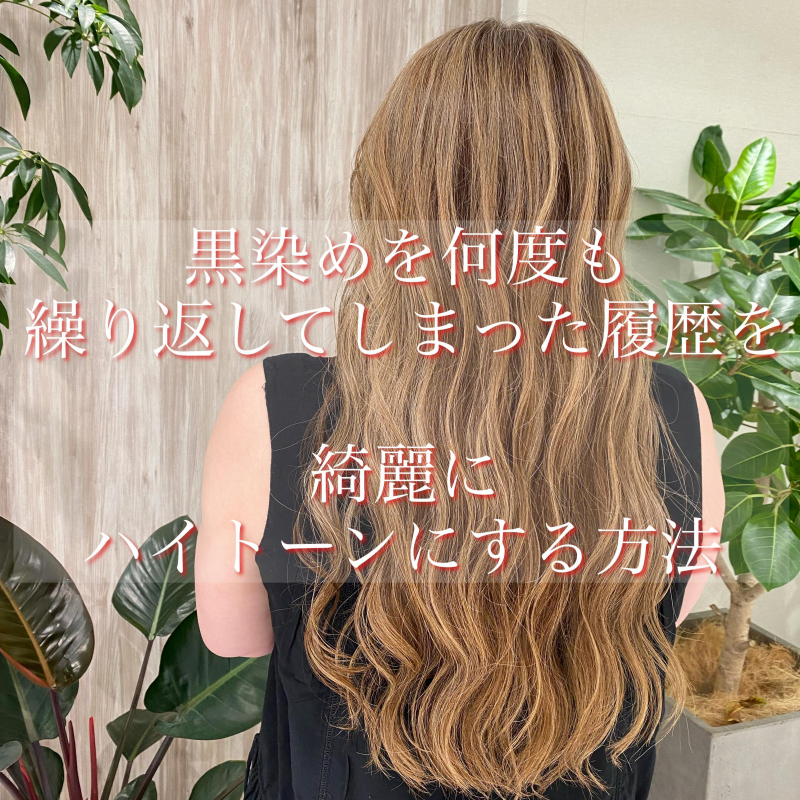 黒染め履歴から綺麗になるまでの道のり 横浜駅徒歩3分 髪質改善で美髪になれる美容院 美容室 Air Yokohama エアーヨコハマ
