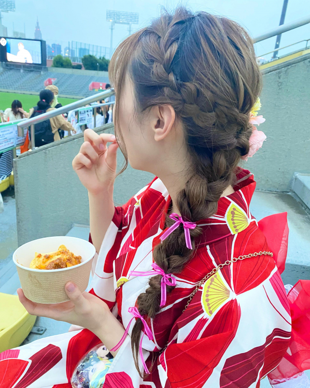 花火大会のヘアセット☆