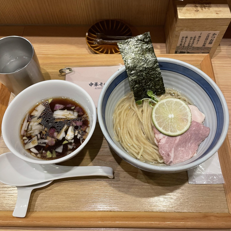 初体験の昆布水つけ麺