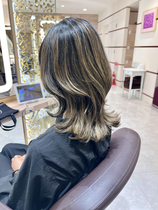 ハイライト×ヘアマニキュア