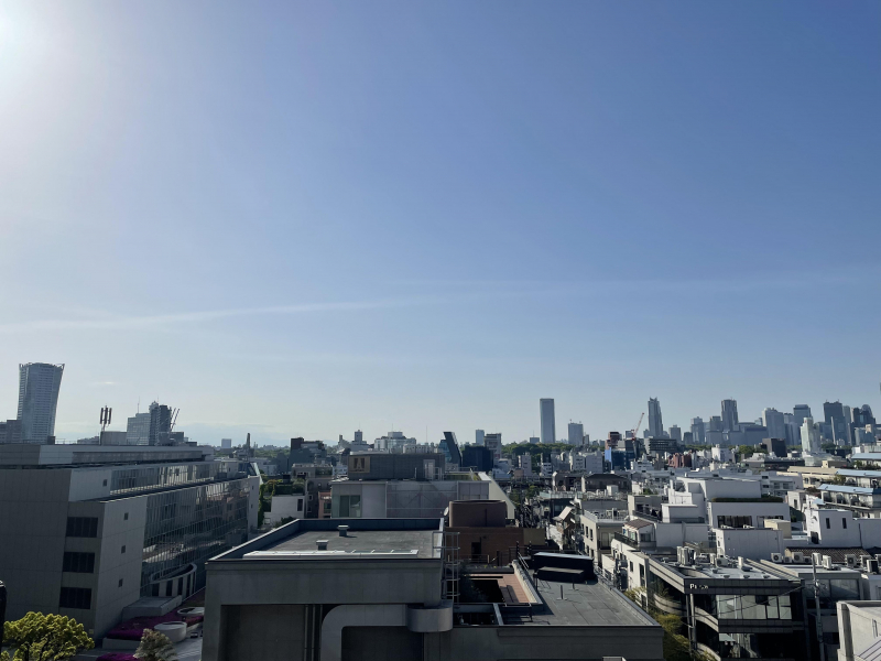 シャンプー台からの景色^ - ^