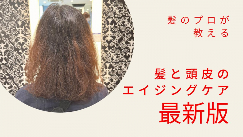 【髪のエイジングケア】自宅で出来る老化防止は健康な頭皮から