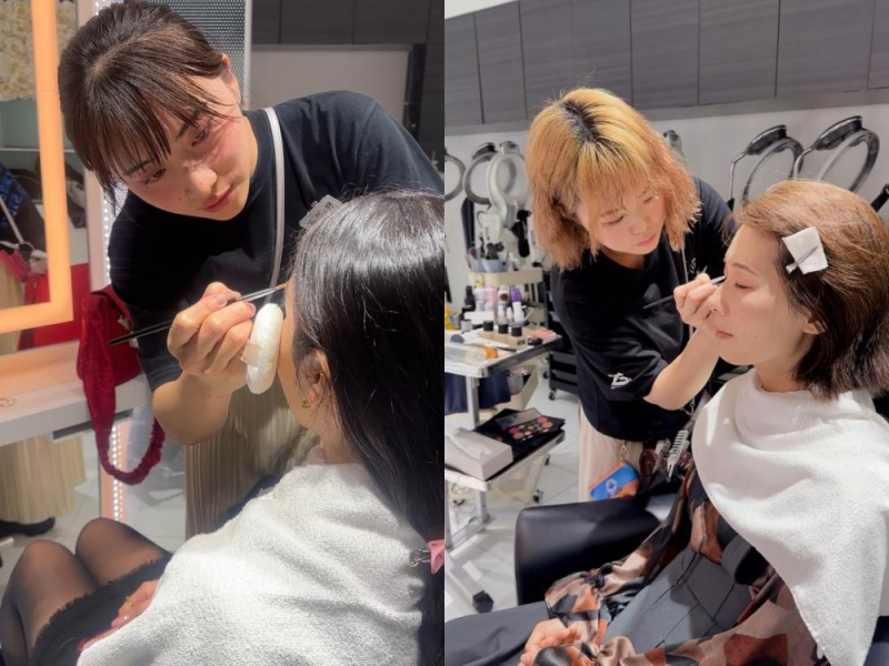 【山本】メイク講習！！①