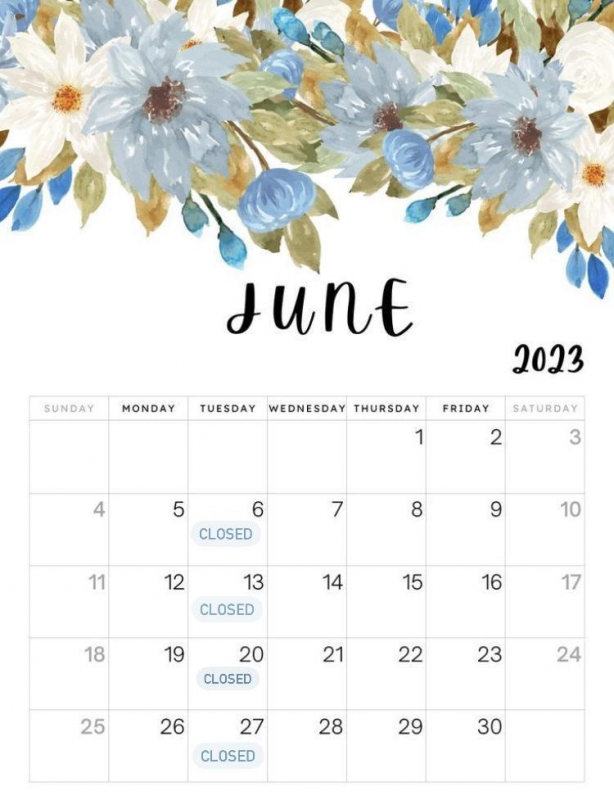 6月営業日