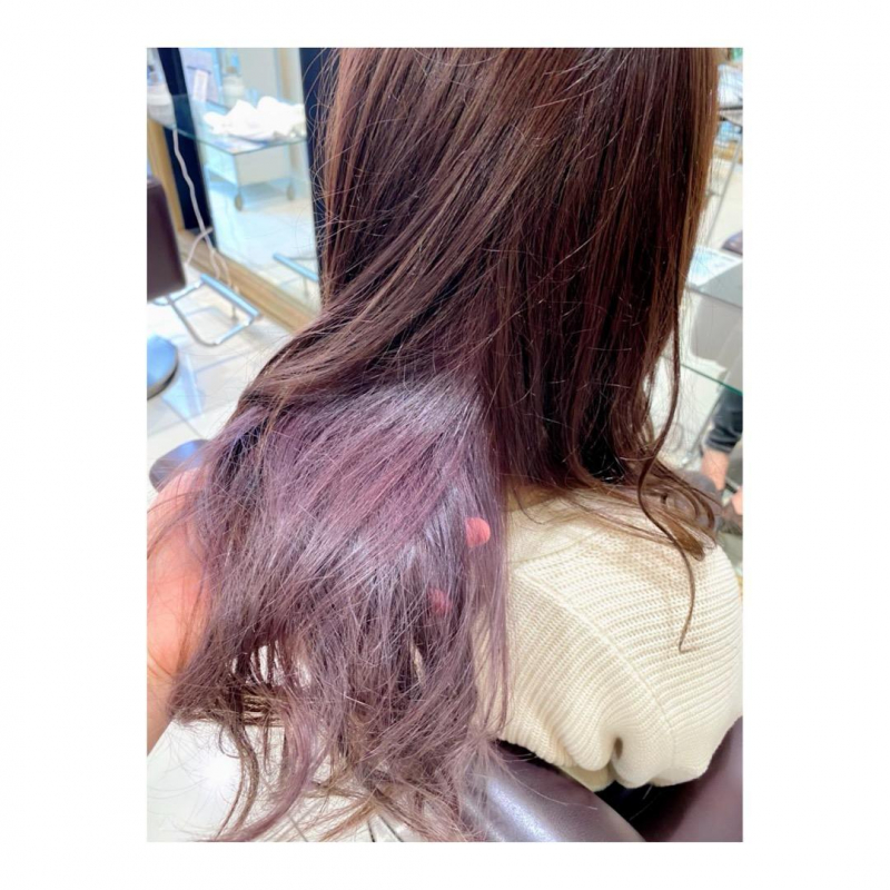 ラベンダーピンク◎インナーカラー♪