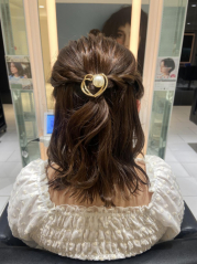 【AIR大阪】栃本優美　ハーフアップアレンジ