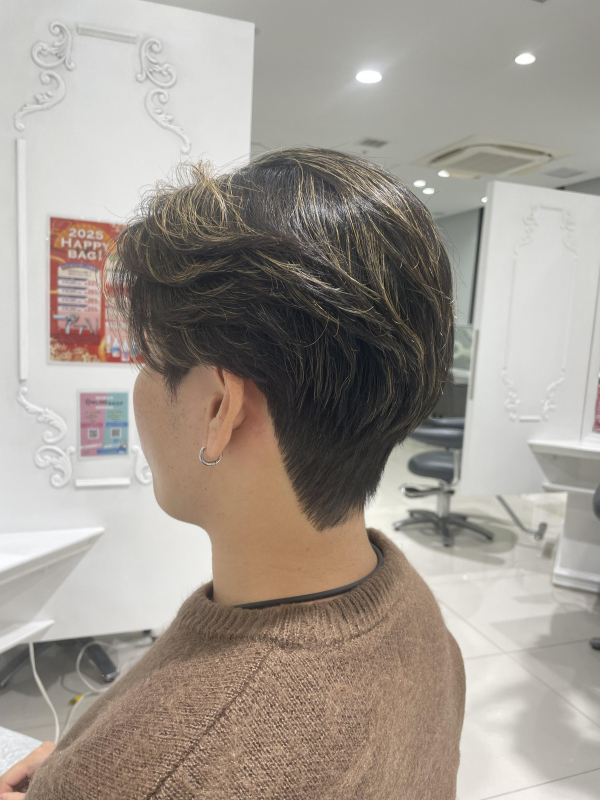 ダウンパーマと毛先パーマ