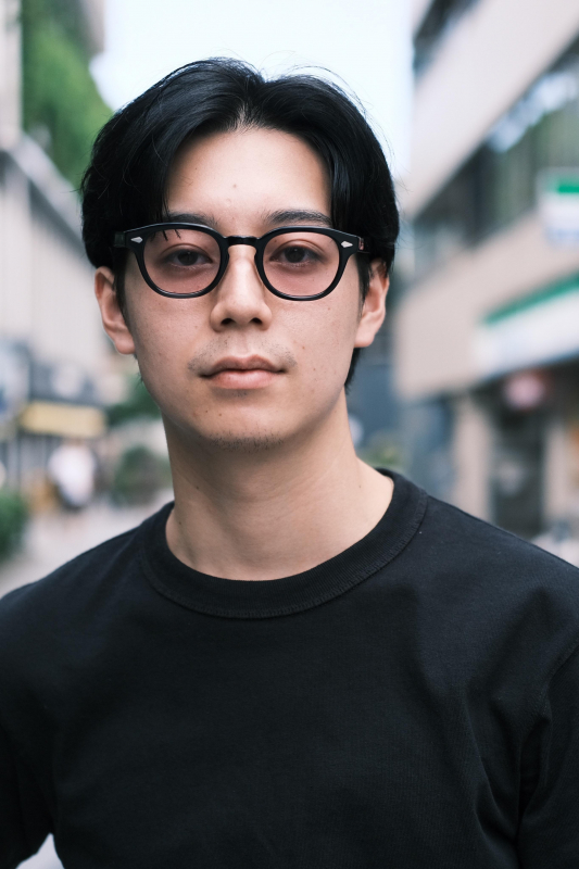 メンズセンターパート